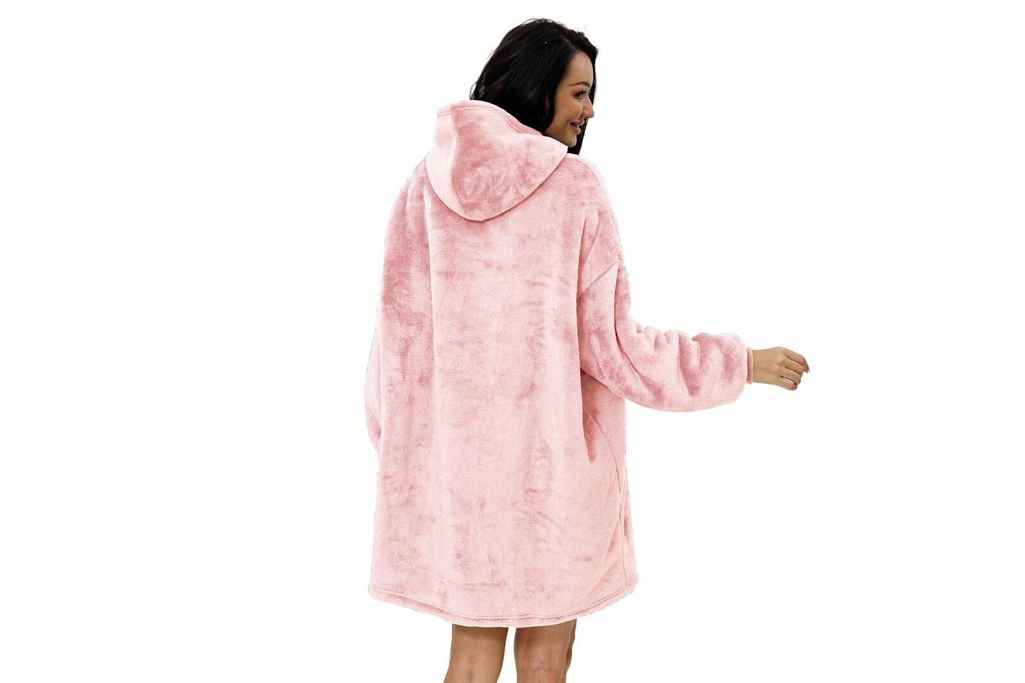 Custom Sherpa Fleece Lined Oversized Hoodie Blanket