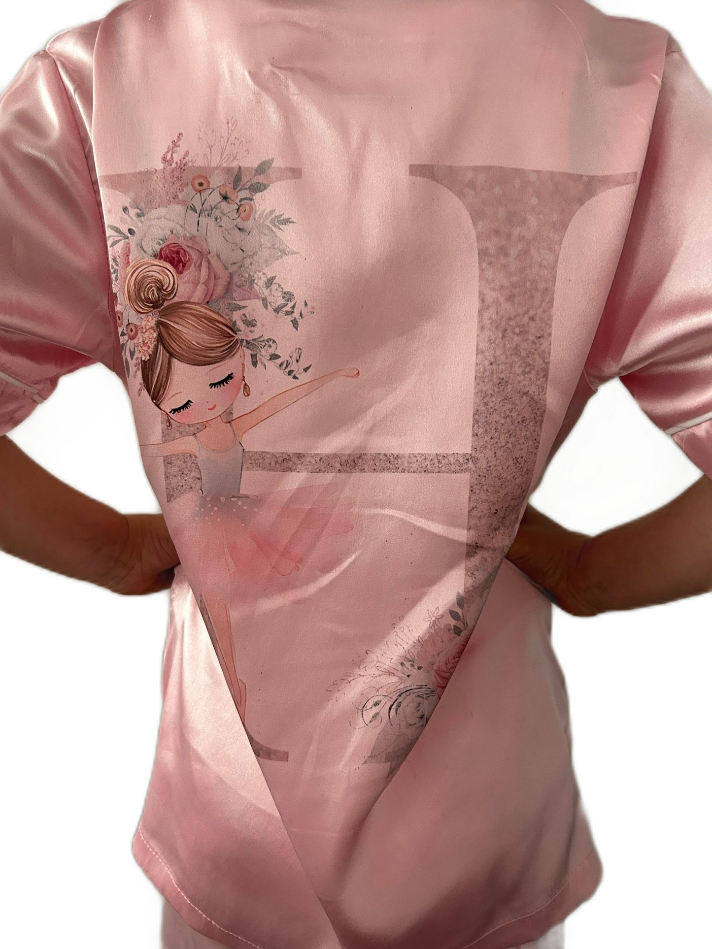 'Ballerina' Initials Satin Pyjamas