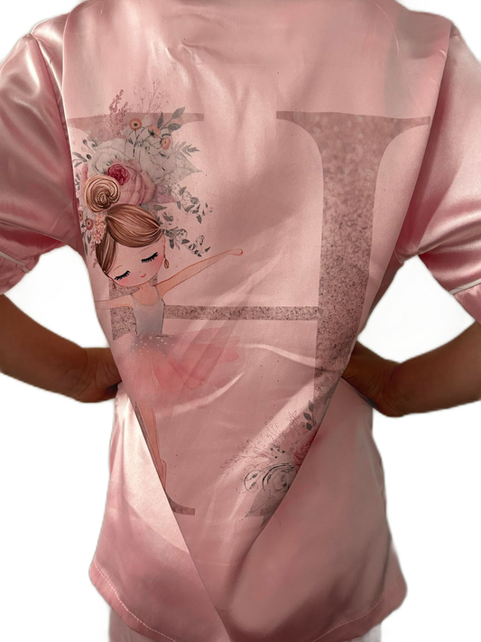 'Ballerina' Initials Satin Pyjamas