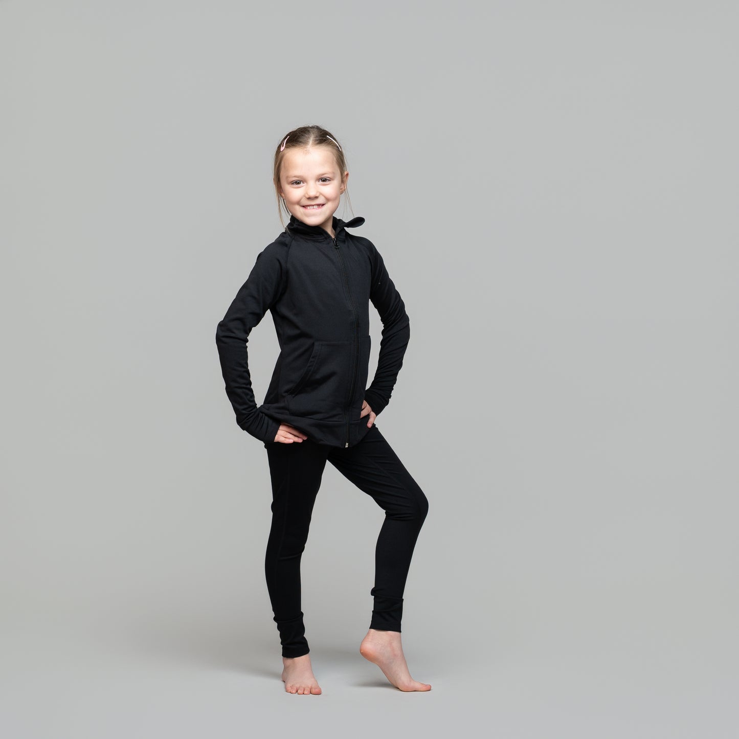 Kids Full Zip Dance Uniform Jacket – Studio & Warm-Up Essential