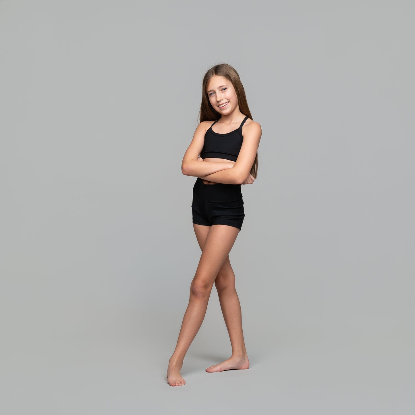 Kids Dance High Waisted Shorts – Comfortable Studio & Activewear