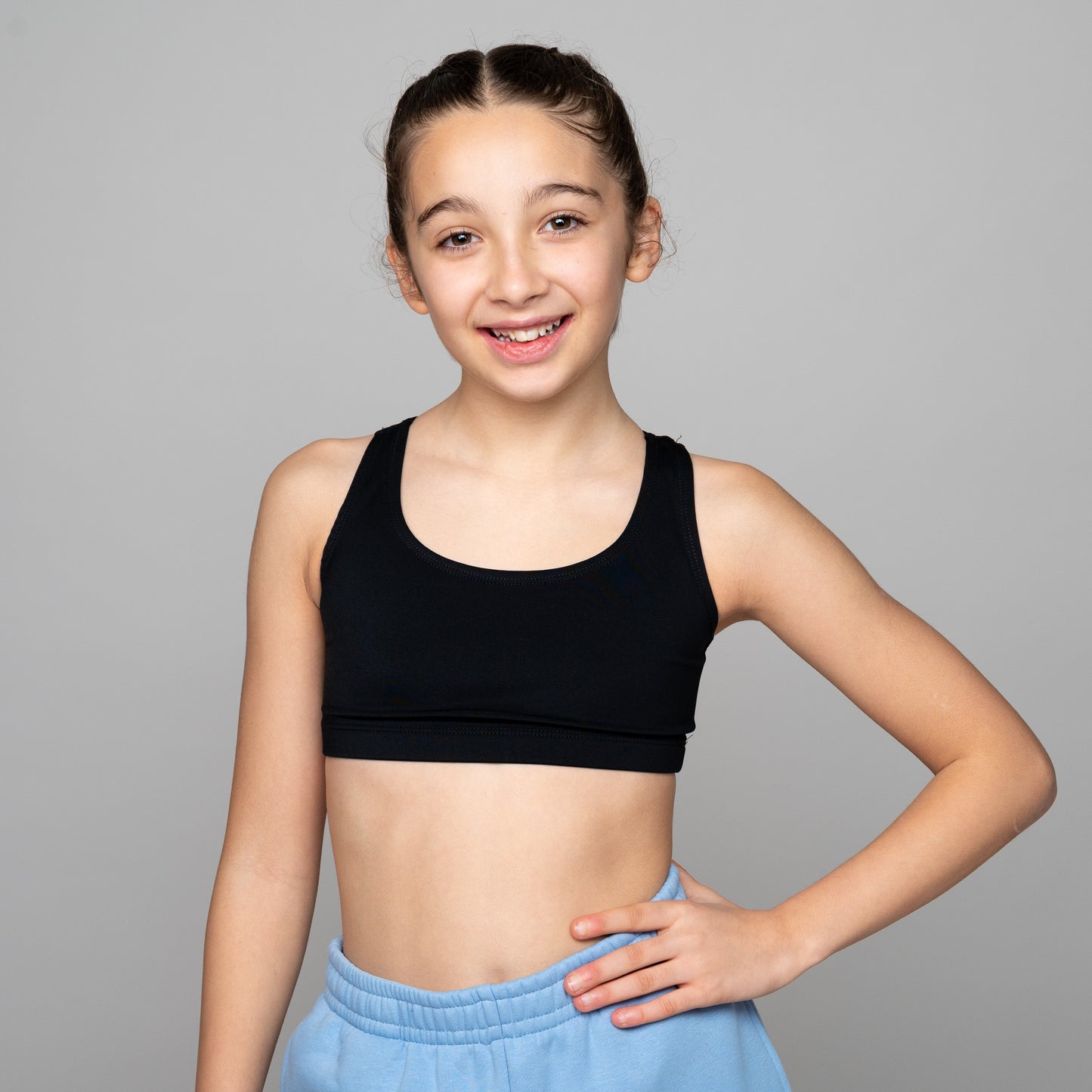 Kids Racerback Crop Top – Dance & Activewear Essential