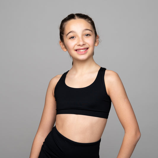 Kids Racerback Crop Top – Dance & Activewear Essential