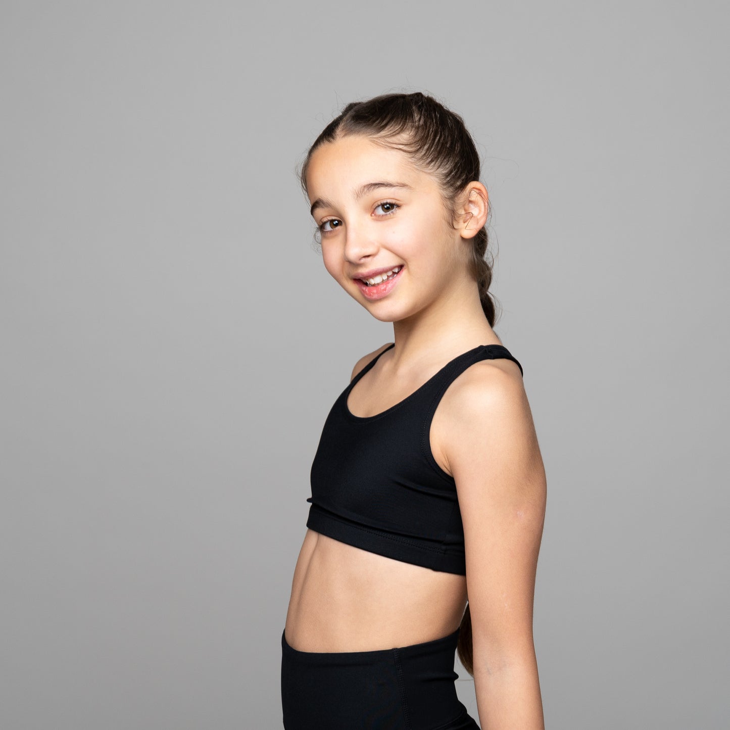 Kids Racerback Crop Top – Dance & Activewear Essential