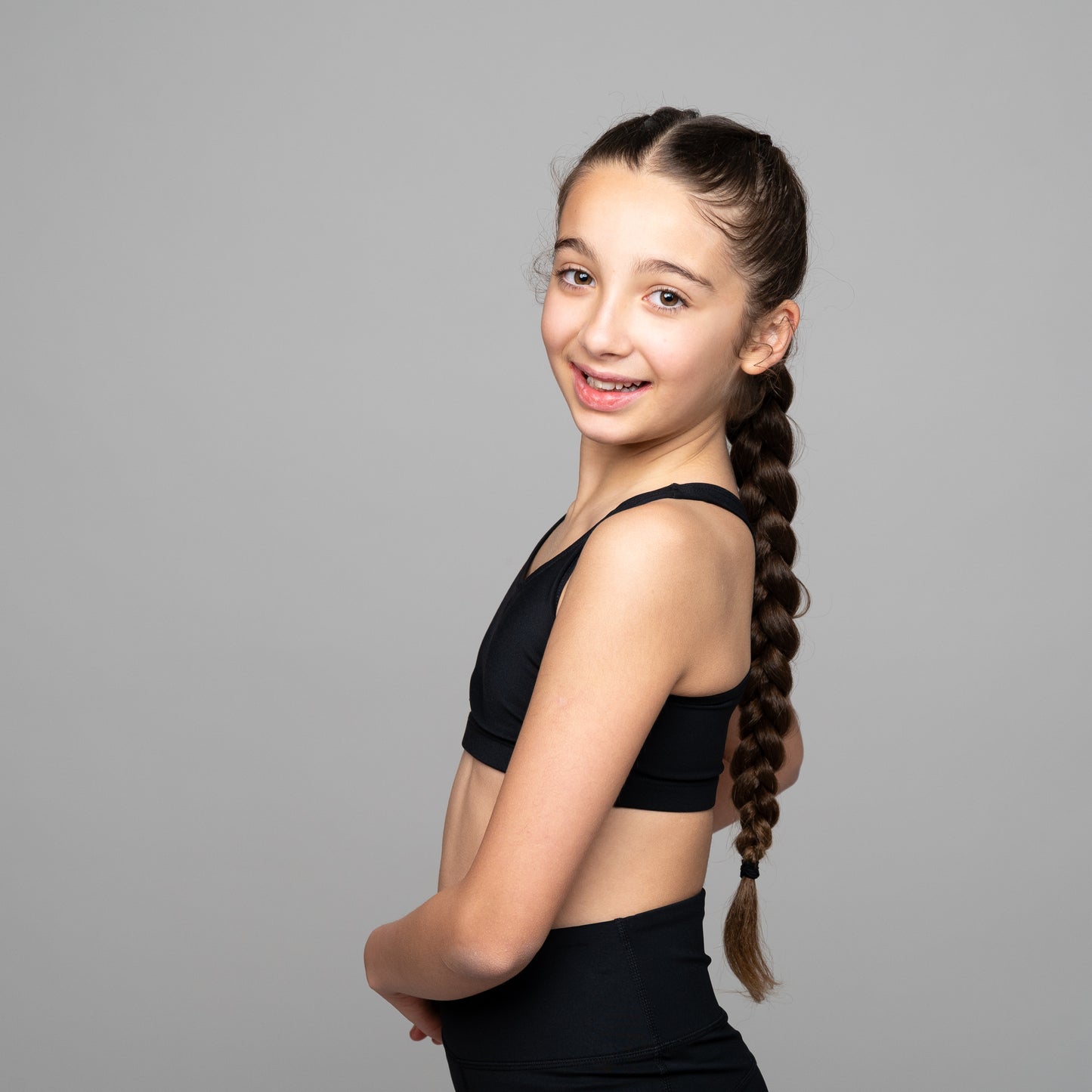 Kids Racerback Crop Top – Dance & Activewear Essential