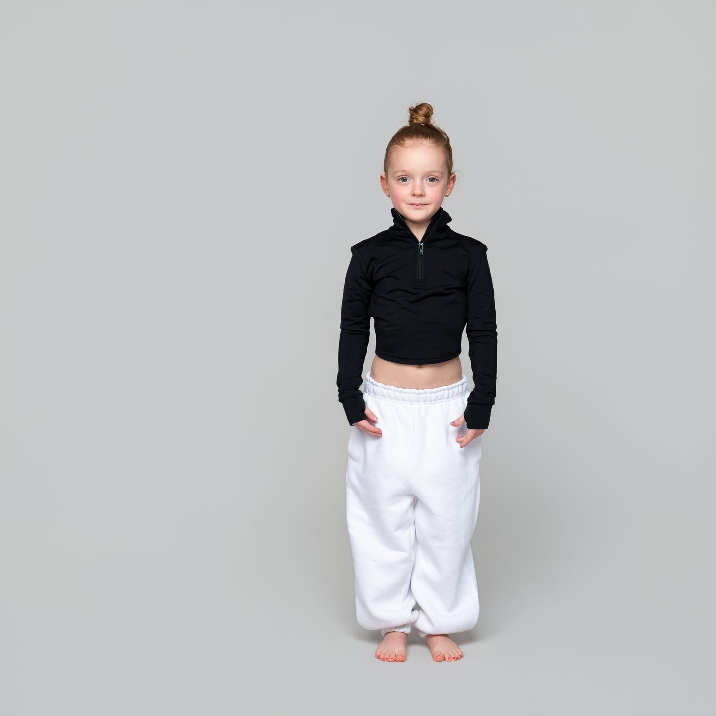 Kids Long Sleeve Zip Crop Top – Dance & Activewear Jacket