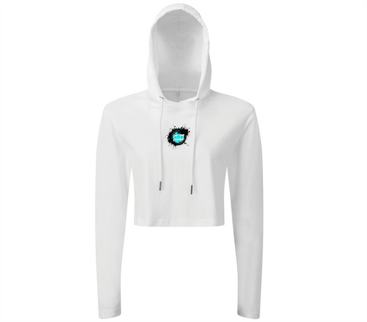 Women's TriDri® Cropped Hooded Long Sleeve T-Shirt