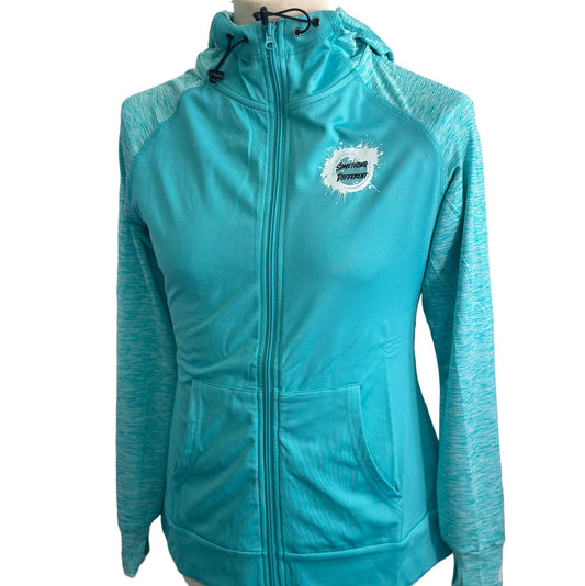 Ladies Cool Contrast Full Zip Hoody