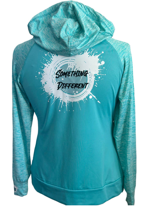 Ladies Cool Contrast Full Zip Hoody