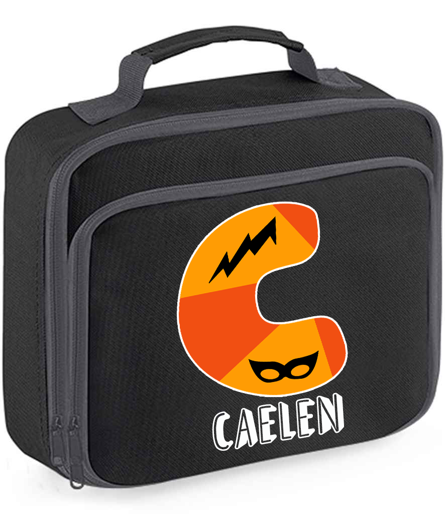 Superhero Initials Lunch Bag