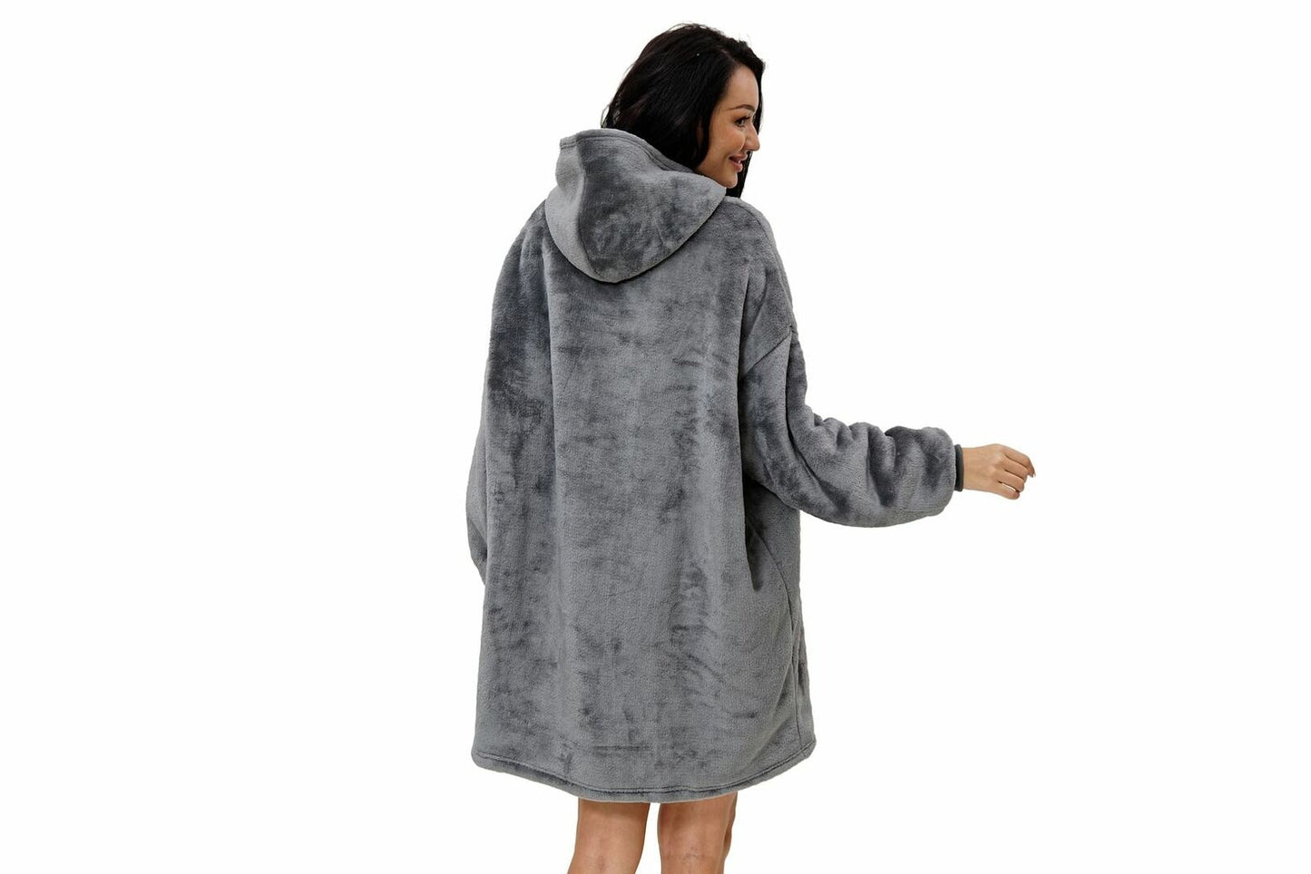 Custom Sherpa Fleece Lined Oversized Hoodie Blanket