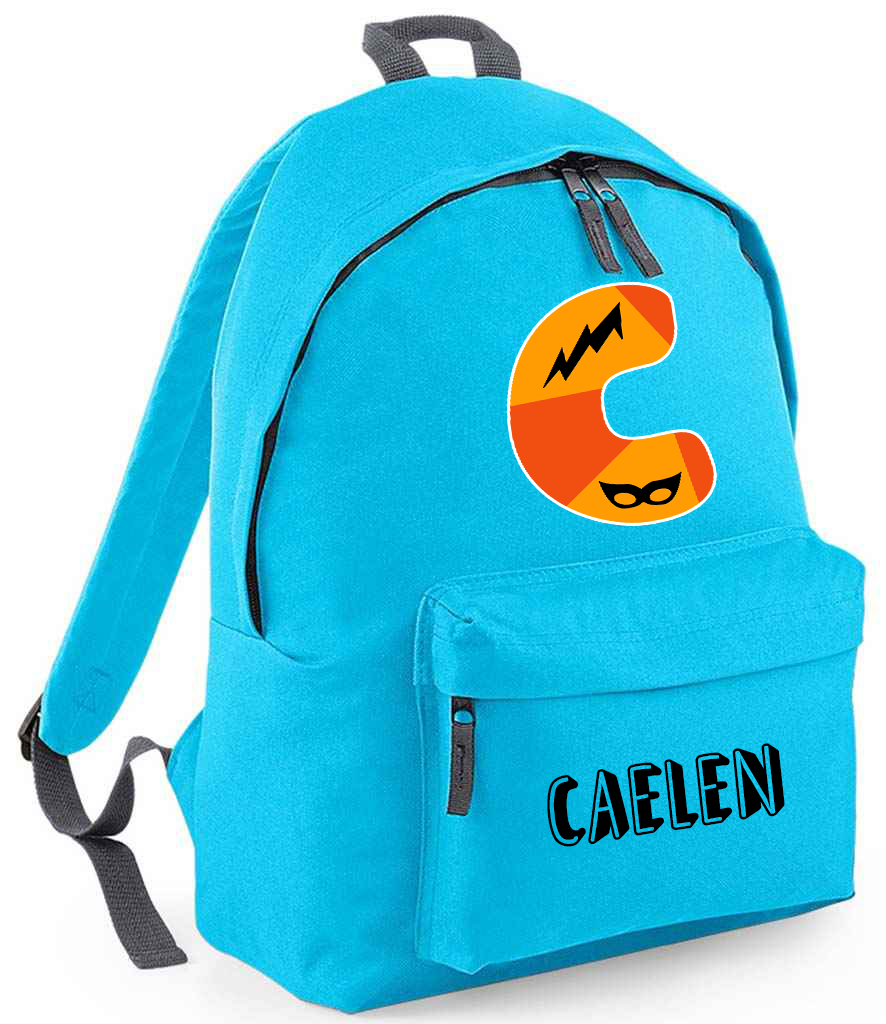Superhero Initials Personalised Backpack
