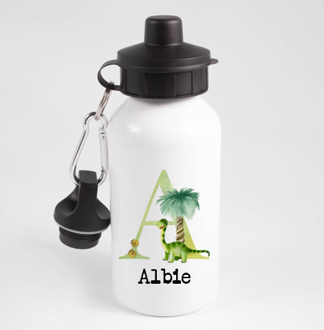 Dinosaur Alphabet Metal Water Bottles