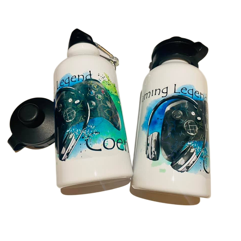 'Gaming Legend' Personalised Sports Top Water Bottle