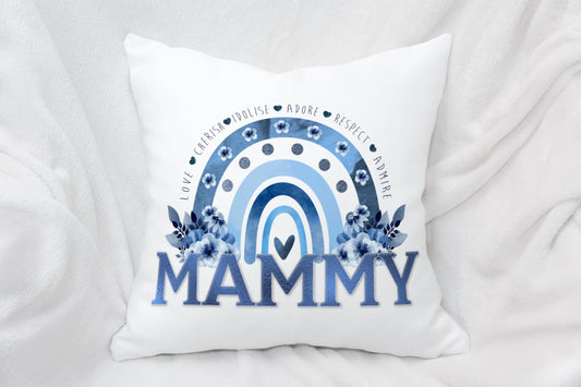 Mother's Day Blue Rainbow Cushion